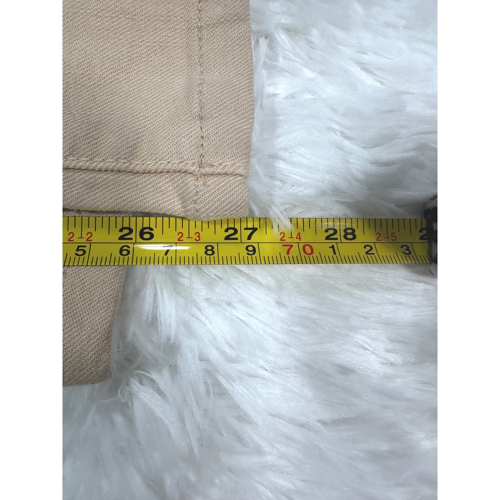 MOTHER The Weekender Chalk It Up Tan Flare Jeans Size 28 High Rise Khaki - Picture 5 of 5